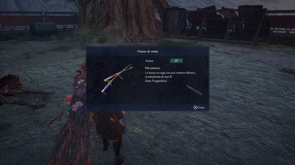 Ubicación de la katana en Ogouchi